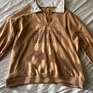 Tan Chicago Crewneck
